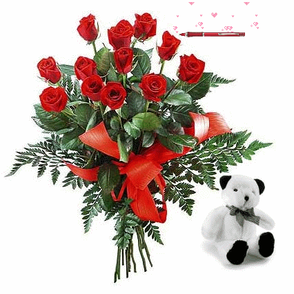 Розы, с днем варенья.gif