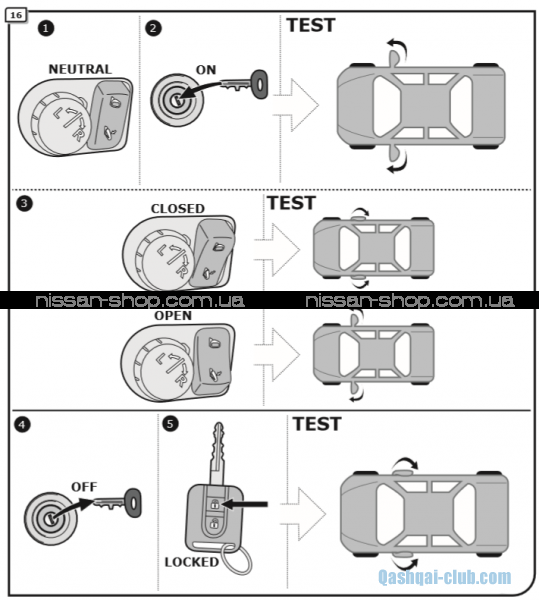 Автоматическое складывание зеркал (J10BG)